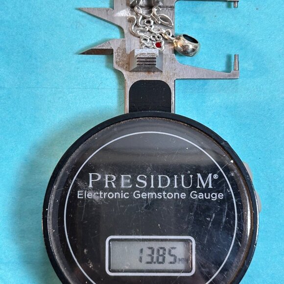 VTG Sterling Silver 925 I LOVE YOU Slide Dangle Charm Red Crystal Accent Stone - Picture 10 of 12